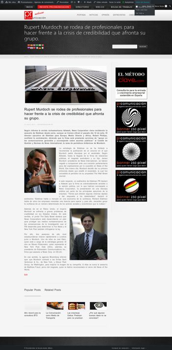 agenciascomunicacion.com - Rupert Murdoch se rodea de profesionales agenciascomunicacion.com - Rupert Murdoch se rodea de profesionales